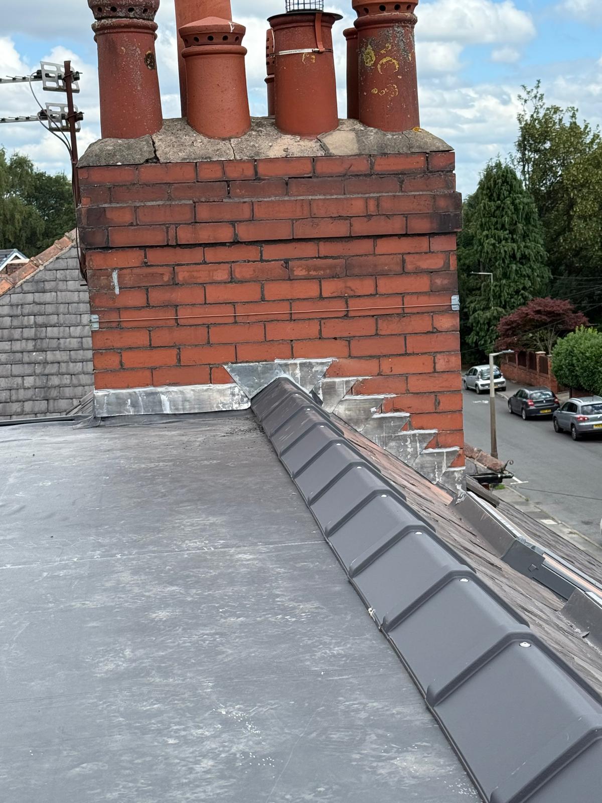 Professional roofing work by Brookwood Roofing